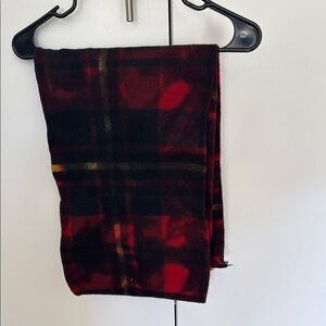 Banana Republic Red and Black Plaid Scarf